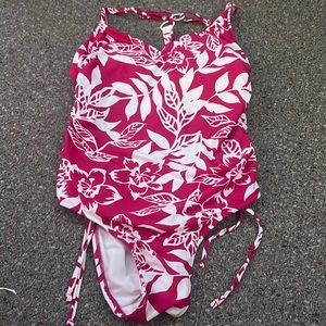 One Piece Pink Bathing Suit